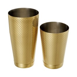 Shaker tin tin Diamond Lattice, złoty, Barfly, 830/530ml | M37200GD FINE DINE