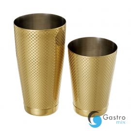  Shaker tin tin Diamond Lattice, złoty, Barfly, 830/530ml | M37200GD FINE DINE