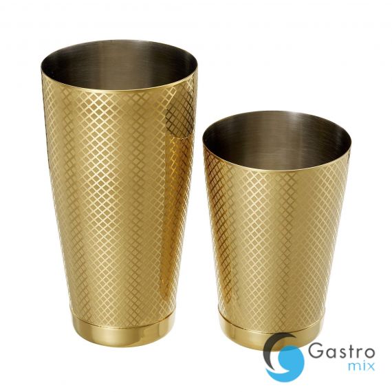 Shaker tin tin Diamond Lattice, złoty, Barfly, 830/530ml | M37200GD FINE DINE 