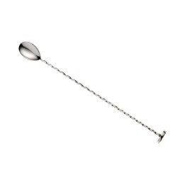 Łyżka barmańska z tłuczkiem, 300mm, stal nierdzewna, Barfly | M37018 FINE DINE