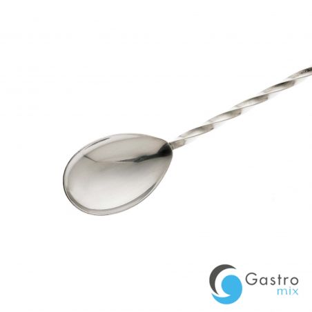 Łyżka barmańska z tłuczkiem, 300mm, stal nierdzewna, Barfly | M37018 FINE DINE 