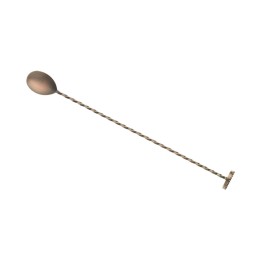Łyżka barmańska z tłuczkiem, 300mm, antyczna miedź, Barfly | M37018ACP FINE DINE
