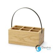 Skrzynka z uchwytem na akcesoria stołowe Madeira 280x180x120 mm | 664407 FINE DINE