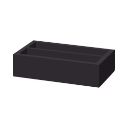 Skrzynka na sztućce dwudzielna Madeira Black 275x165x70 mm | 504895 FINE DINE