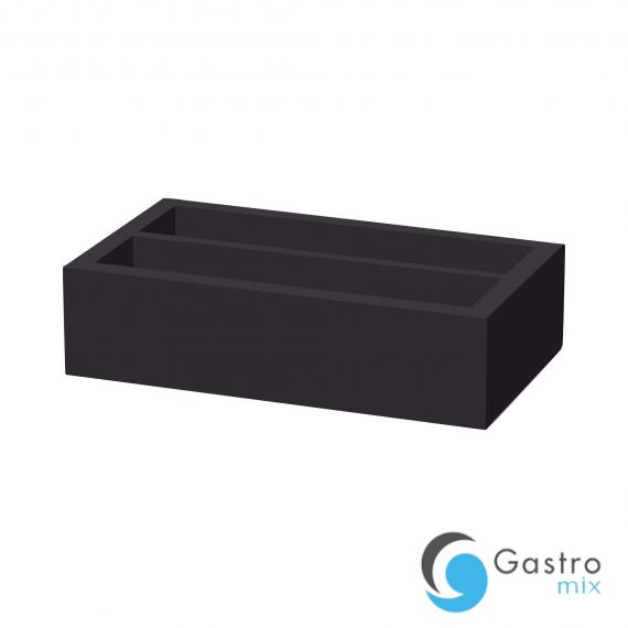 Skrzynka na sztućce dwudzielna Madeira Black 275x165x70 mm | 504895 FINE DINE 