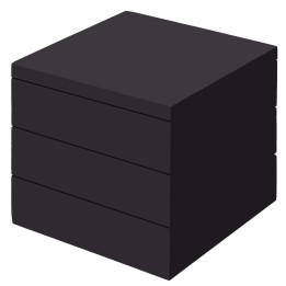 Podstawa bufetowa Madeira Black 175x175 mm | 504802 FINE DINE