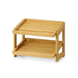 Stojak 2-poziomowy dębowy 574x323x441 mm | 991269 FINE DINE