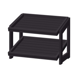 Stojak 2-poziomowy Madeira Black 574x323x441 mm | 504970 fine dine