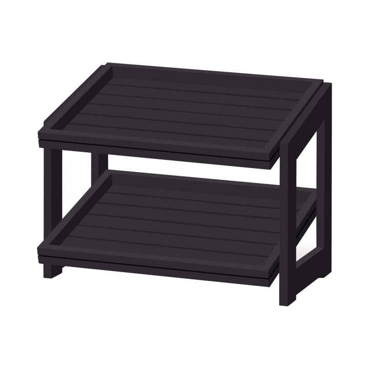 Stojak 2-poziomowy Madeira Black 574x323x441 mm | 504970 fine dine