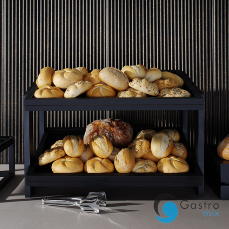 Stojak 2-poziomowy Madeira Black 574x323x441 mm | 504970 fine dine 