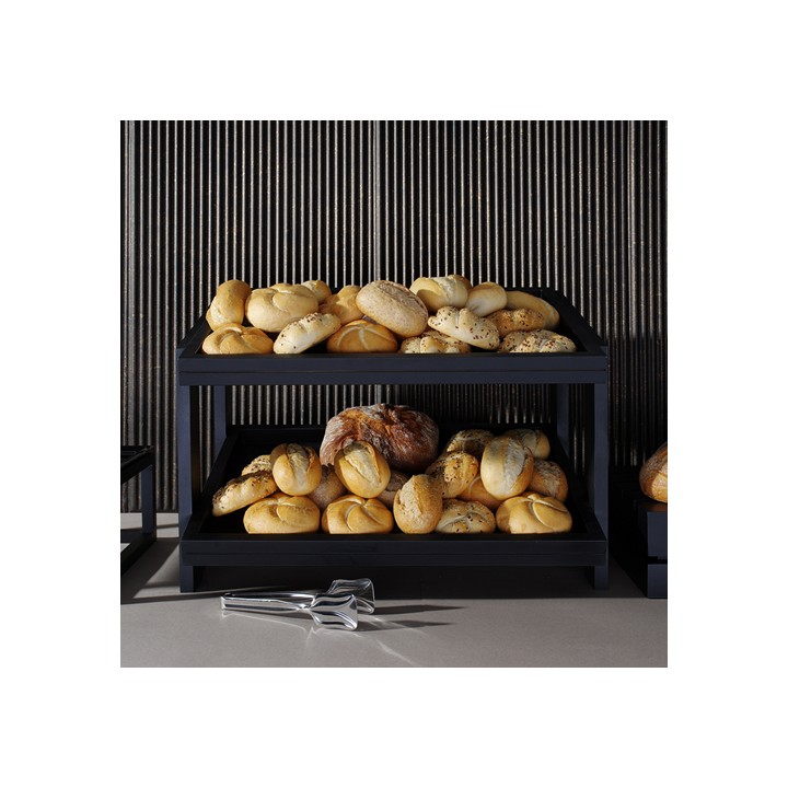 Stojak 2-poziomowy Madeira Black 574x323x441 mm | 504970 fine dine
