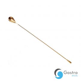Długa łyżka barmańska złota 400 mm | M37013GD FINE DINE