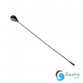 Długa łyżka barmańska czarny połysk 400 mm | M37013BK FINE DINE