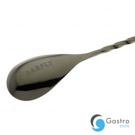 Długa łyżka barmańska czarny połysk 400 mm | M37013BK FINE DINE