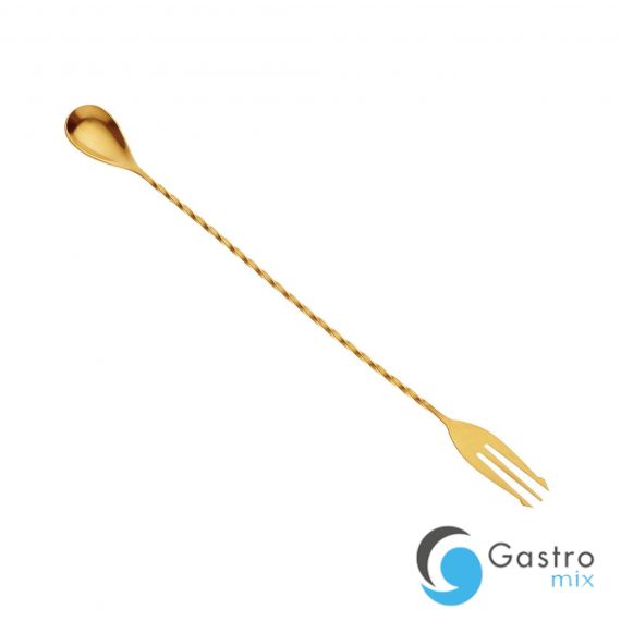 Klasyczna łyżka barmańska złota 315 mm | M37015GD FINE DINE 