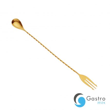 Klasyczna łyżka barmańska złota 315 mm | M37015GD FINE DINE 