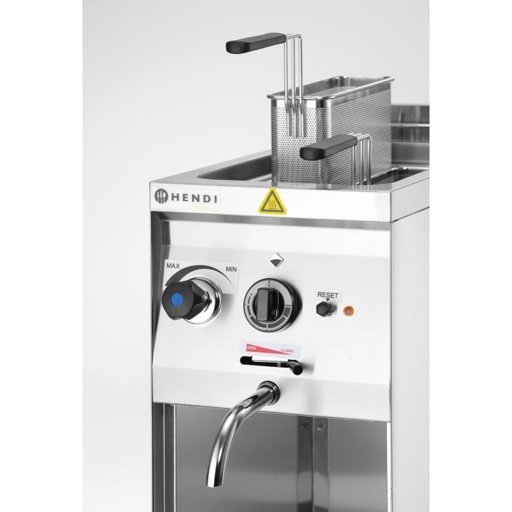 Urządzenie do gotowania makaronu i pierogów, wolnostojące 10L, 230V/3500W, 330x600x(H)907mm | 238844 HENDI