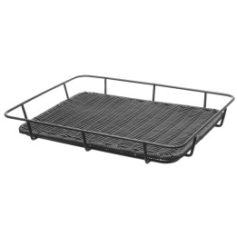 Kosz do pieczywa ze stalową ramą czarny 400x300x(H)50mm | 426555 hendi