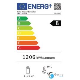  Witryna chłodnicza "Bartscher Deli-Cool III" - 160 litrów | 700203G BARTSCHER
