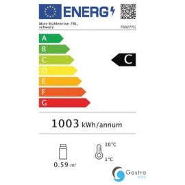  Witryna chłodnicza Mini 78L, czarna | 700277G BARTSCHER