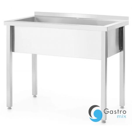 Stół z basenem 800x600x(H)850mm 1-komorowym bez maskownicy – skręcany, głębokość 600 mm | 811009... 