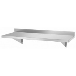 Półka wisząca 800x300x250 mm  na konsolach, z dwiema konsolami| 816486 hendi