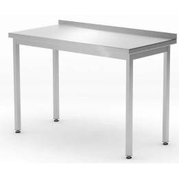 Stół przyścienny 800 x 600 (H)850 mm Budget Line, bez półki, skręcany  | 817193 hendi