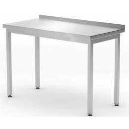 Stół przyścienny 1200 x 600 (H)850 mm Budget Line, bez półki, skręcany  | 817216 hendi
