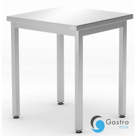 Stół centralny 600 x 600 (H)850 mm Budget Line, bez półki, skręcany  | 817056 HENDI 