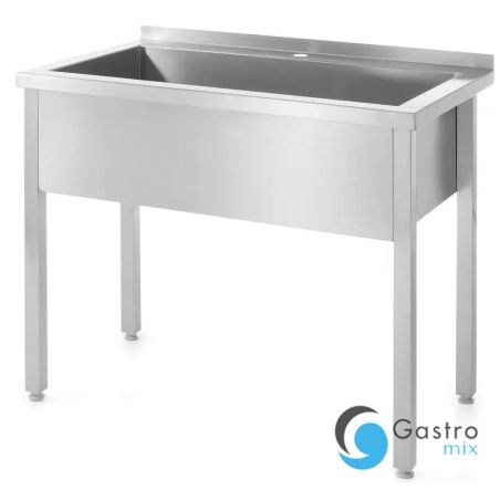 Stół z basenem 1000x600x(H)850 mm jednokomorowym Profi Line-spawany | 811832 HENDI 