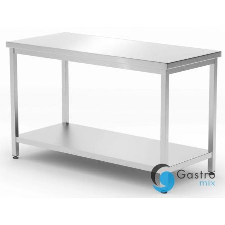 Stół centralny 1200 x 600 (H)850 mm Budget Line, z półką , skręcany | 817179 HENDI 