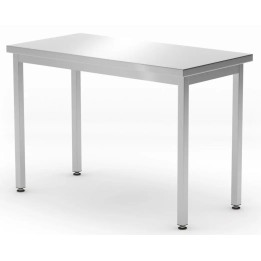 Stół centralny 1200 x 600 (H)850 mm Budget Line, bez półki, skręcany | 817087 HENDI