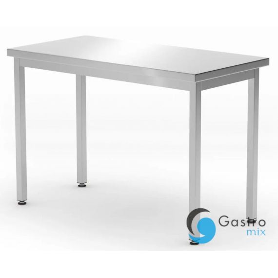 Stół centralny 1200 x 600 (H)850 mm Budget Line, bez półki, skręcany | 817087 HENDI 