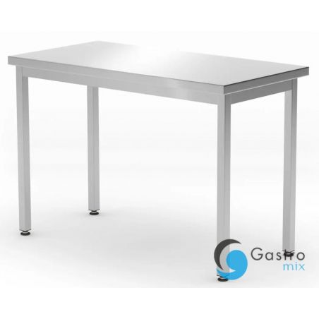 Stół centralny 1200 x 600 (H)850 mm Budget Line, bez półki, skręcany | 817087 HENDI 