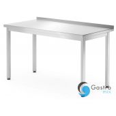Stół przyścienny 1400x600x850 mm  Kitchen Line, bez półki-skręcany z rantem| 811269 HENDI