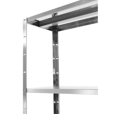 Regał magazynowy 1000x400x(H)1800mm z 4 półkami pełnymi – skręcany| 812525 HENDI 