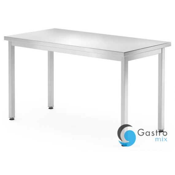 Stół centralny 1200x600x(H)850mm bez półki – skręcany, głębokość 600 mm, HENDI, Kitchen Line|... 