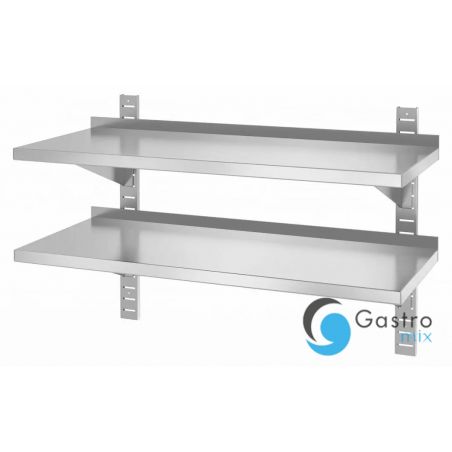 Półka wisząca 1000x400x600 mm przestawna, podwójna z 2 konsolami| 816592 hendi 