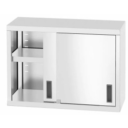 Szafka wisząca 800x300x(H)600mm – spawana, z drzwiami suwanymi| 814154 hendi
