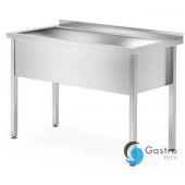 Stół z basenem 1000x700x(H)850mm – spawany, jednokomorowy, głębokość 700 mm, wysokość komory 300 mm| 812860 hendi
