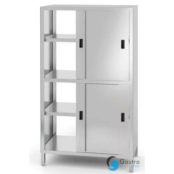 Szafa przelotowa 1000x600x(H)1800mm z przegrodą i drzwiami suwanymi – skręcana | 811108 hendi 