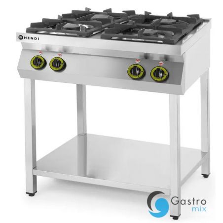 Kuchnia gazowa 4-palnikowa 800x700x(H)900mm na podstawie otwartej 19kW| 227589 HENDI 