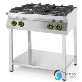 Kuchnia gazowa 4-palnikowa 800x700x(H)900mm na podstawie otwartej 19kW| 227589 HENDI