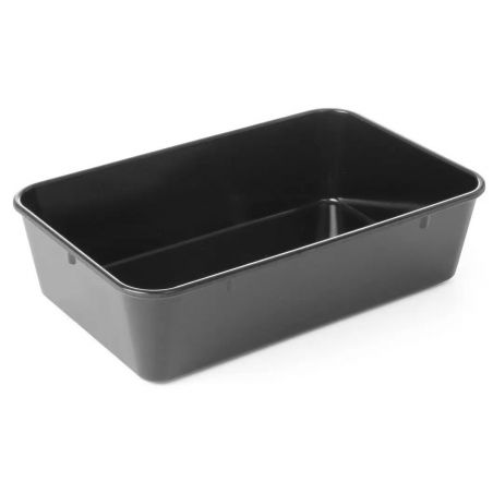 Pojemnik na mięso z melaminy czarny, 300x190x80 mm | 568507 HENDI 