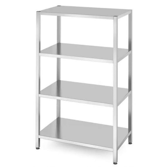 Regał magazynowy 1000x600x(H)1800mm z 4 półkami pełnymi – skręcany  | 812556 HENDI 