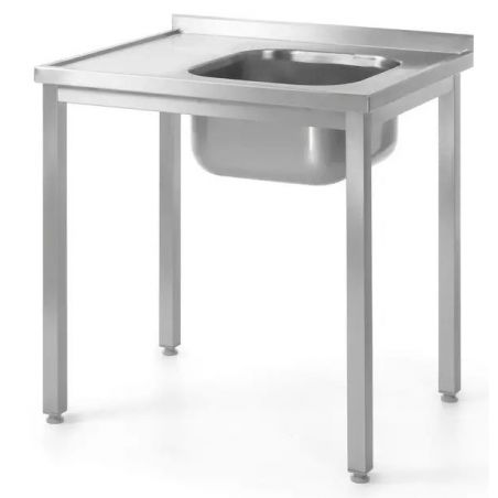 Stół ze zlewem 1000x600x(H)850mm – skręcany, głębokość 600 mm Lokalizacja komory - po prawej |... 