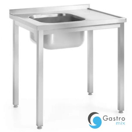 Stół ze zlewem 1000x600x(H)850mm – skręcany, głębokość 600 mm Lokalizacja komory - po lewej|... 