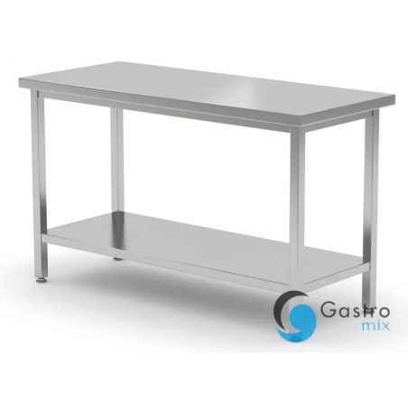 Stół centralny 1000x700x(H)850mm z półką – skręcany| 810705 HENDI 