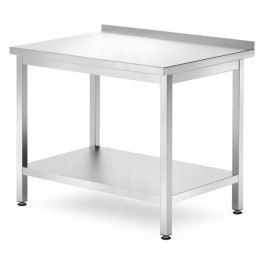 Stół przyścienny  1000x700x850 mm z półką – skręcany, głębokość 700 mm| 812723 HENDI