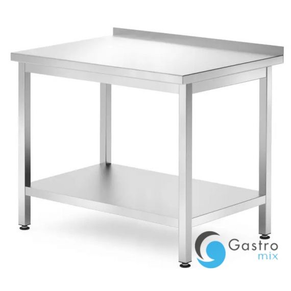 Stół przyścienny  1000x700x850 mm z półką – skręcany, głębokość 700 mm| 812723 HENDI 